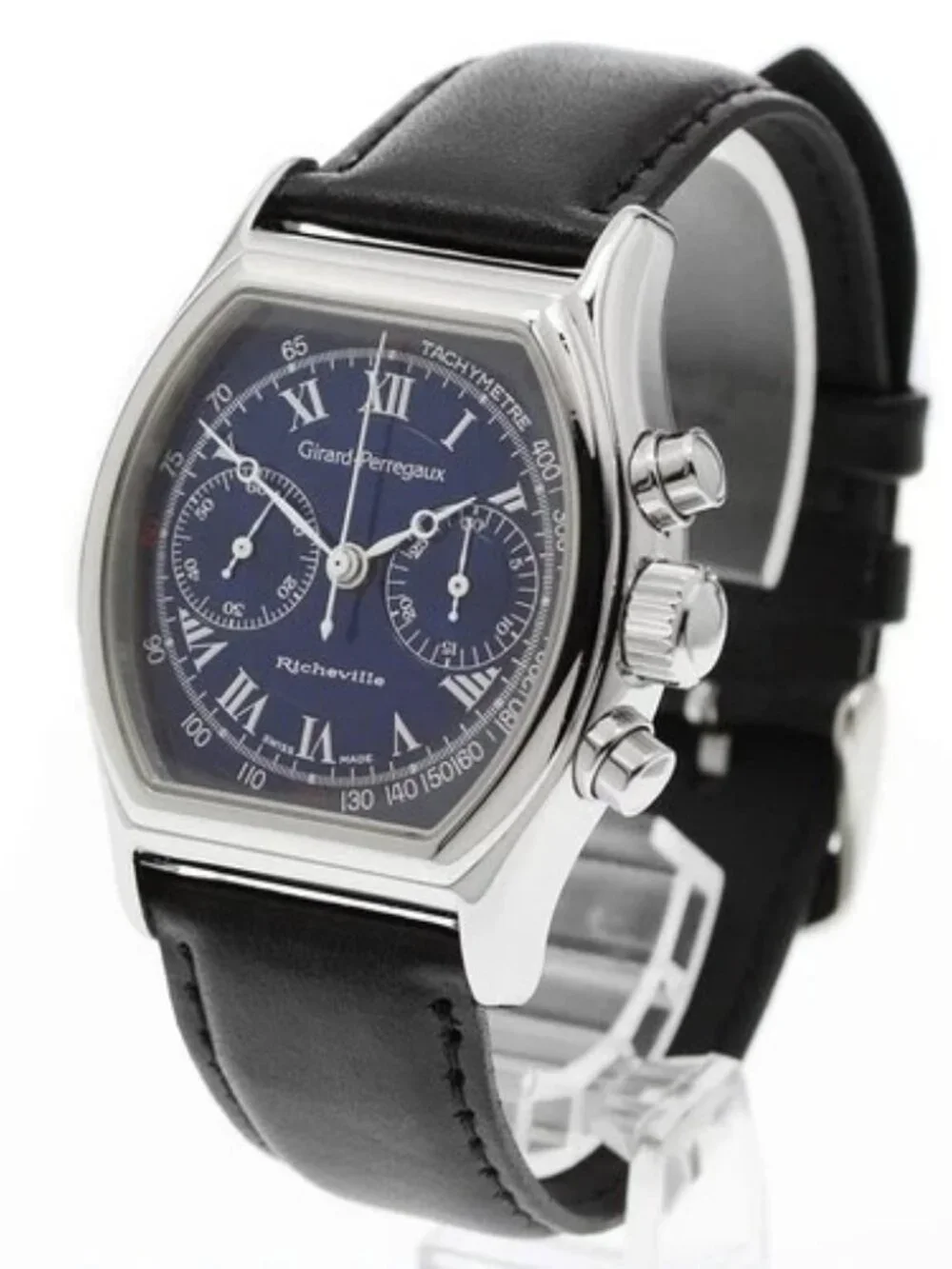 GIRARD PERREGAUX Richeville 2710 Chronograph blue Dial Hand Winding Men's_958671